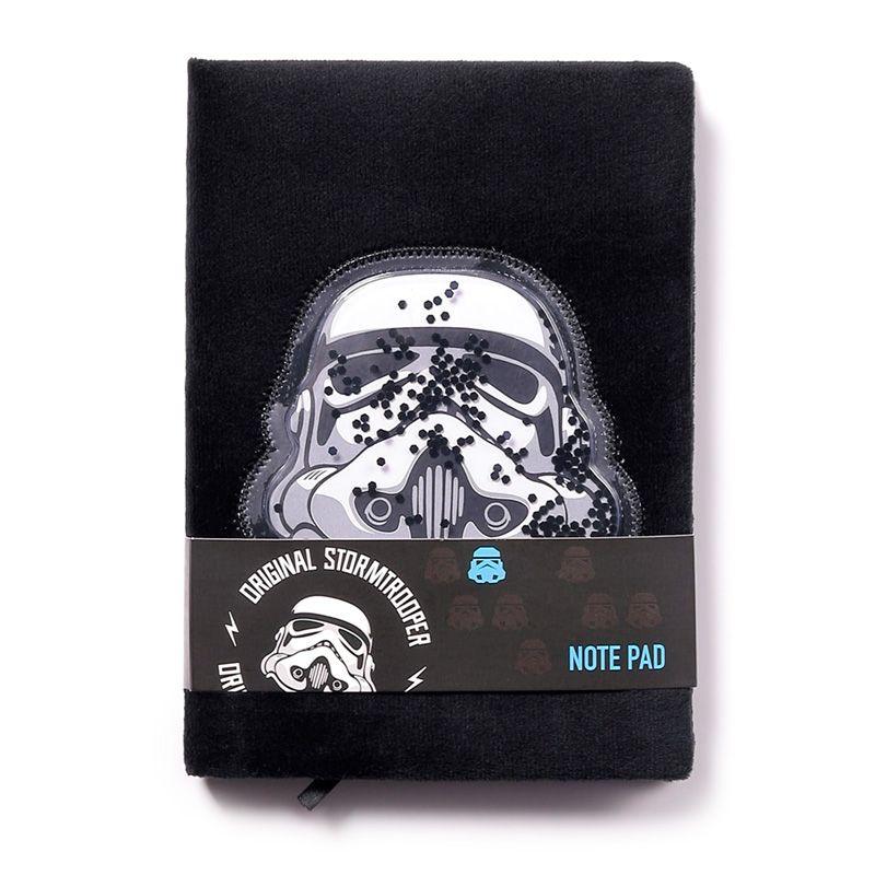 Capa do caderno A5 em Pelúcia - Stormtrooper Original, fechado - Prendas D'Coração