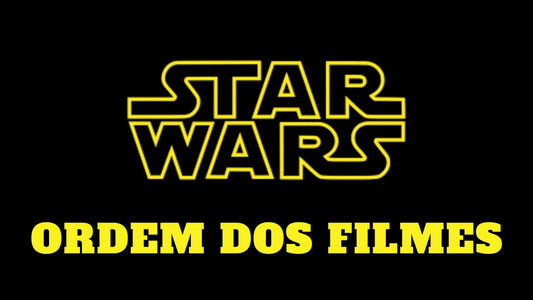 logo star wars com a informação ordem dos filmes - star wars ordem filmes