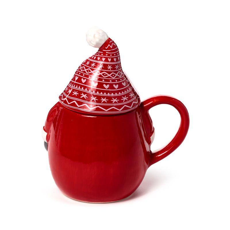 Caneca de gnomo com gorro decorativo para o Natal