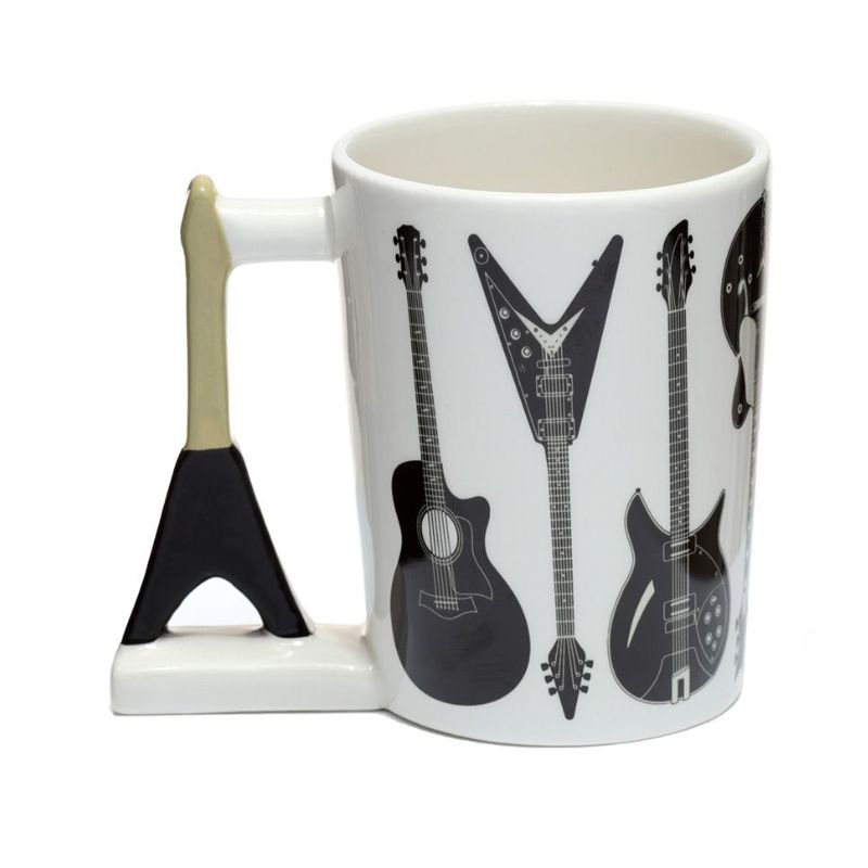 Caneca com Asa Moldada - Guitarra