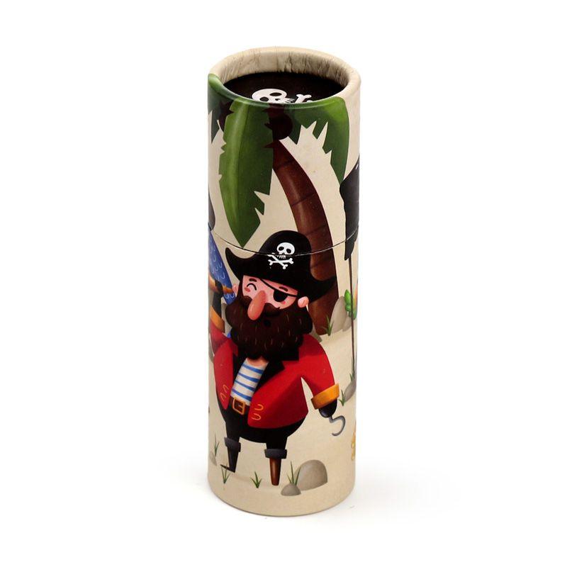 Tubo com 12 Lápis de Cor - Piratas Jolly Rogers - Prendas D'Coração