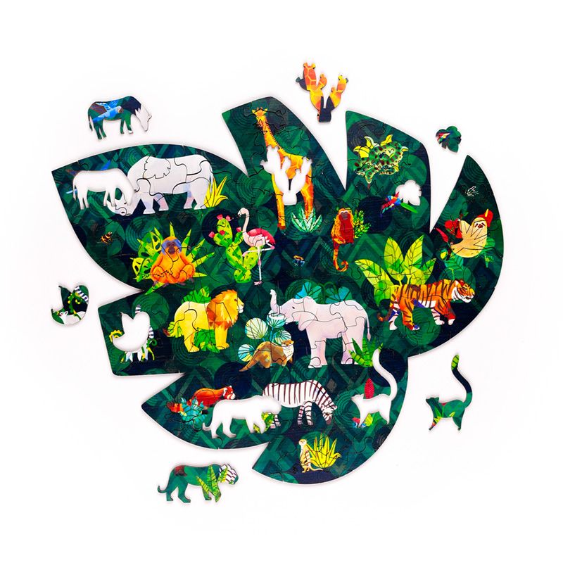 Puzzle de 130 Peças - Reino Animal - Prendas D'Coração