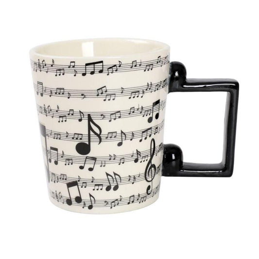 Caneca com Asa Moldada - Notas Musicais