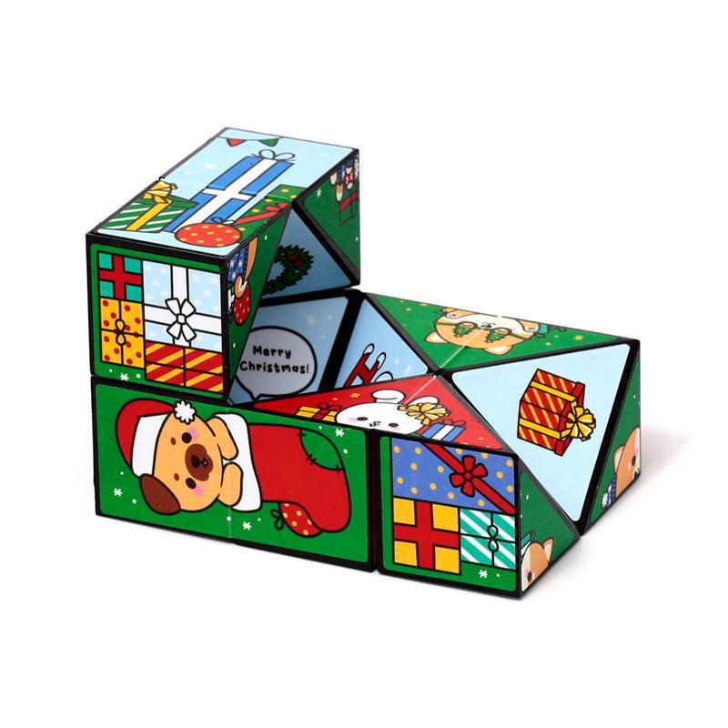 Cenas de Natal em puzzle magnético infantil